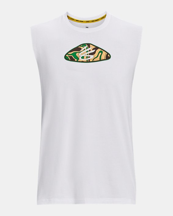 Men's Curry Sleeveless in White image number 6